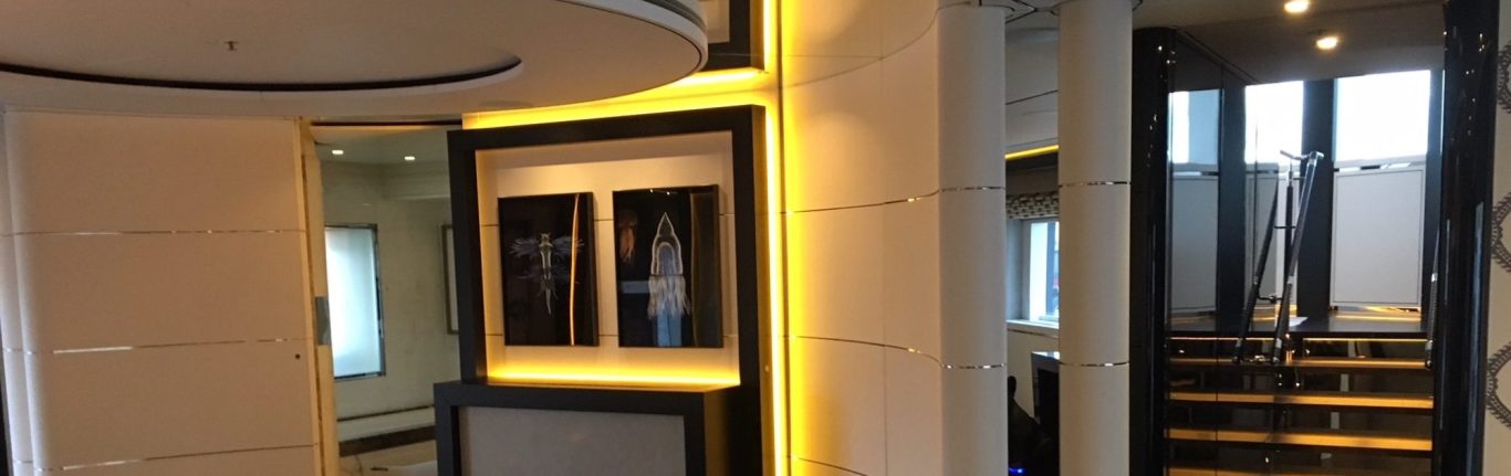 Eclairage intérieur Yacht haut de game , blanc chaud, ruban led, haute densité, fabrication sur mesure